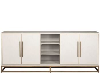 Grosses Design Sideboard „Whitebone“, 4-türig