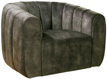 Swivel design armchair "Babylon" - dark green