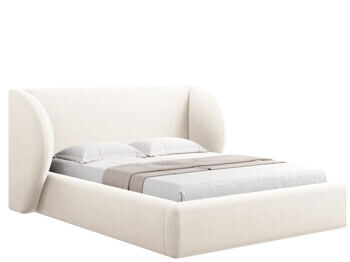 Design upholstered bed "Miley" with storage compartment 160 x 200 cm - velvet cover