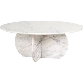 Design marble coffee table "Holmes", Ø 90 cm