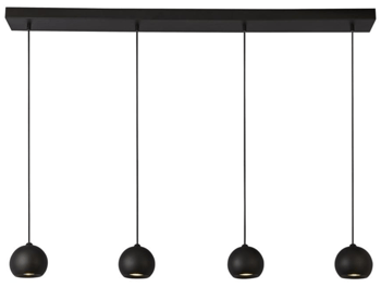 Dimmbare Design Hängelampe „Eindhoven“ 4-flammig, 125 cm