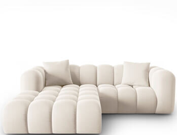 3-seater design corner sofa "Halley" with corner section on the left