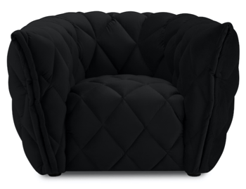 Exclusive design armchair "Flandrin" - Black