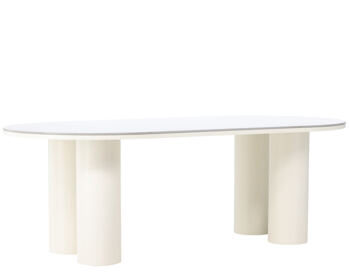 Oval design dining table "Havstensund" 220 x 110 cm