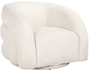 Swivel design armchair "Arcus" Unicorn White