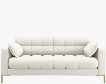 2-seater design sofa "Mamaia textured fabric" Light Beige