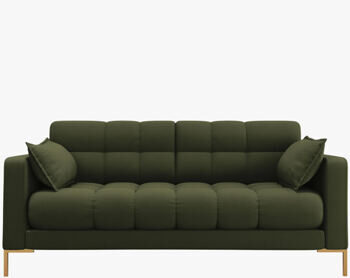 2 seater design sofa "Mamaia textured fabric" Green