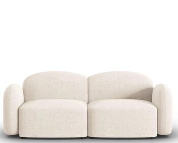 2-seater design sofa "Blair", chenille melange