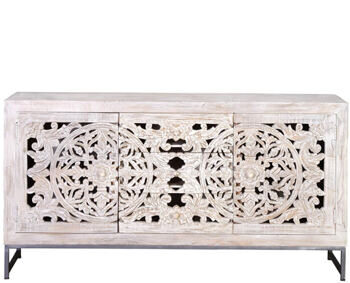 Handgefertigtes, massives Sideboard „Mykonos“, 2-türig 150 x 80 cm