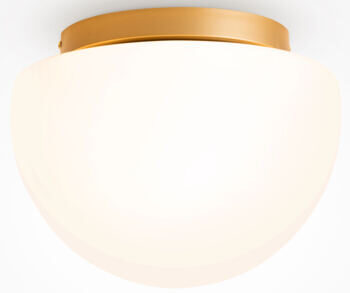 Design Deckenlampe „Glassy“ Ø 31.5 cm, Weiss/Gold