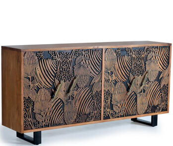 Massives Design Sideboard „Tropicana“, 4-türig - 190 x 94 cm