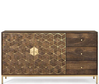 Massives Design Sideboard „Bora Bora“ 2-türig, 145 x 77 cm