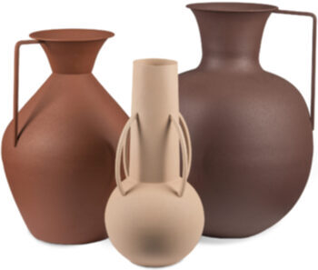 set of 3 vases Roman Brown