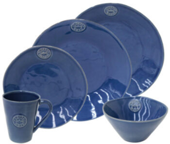 Tableware set "Nova" 30 pcs - Blue