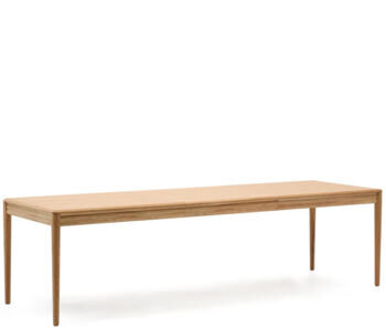 Extendable design dining table "Lennon", natural oak, 200-280 x 90 cm