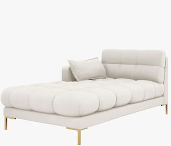 Design Chaiselongue "Mamaia Strukturstoff“ Light Beige