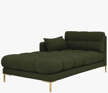 Design chaise longue "Mamaia textured fabric" Green