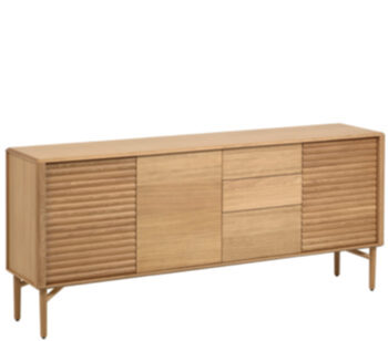Sideboard "Leno II" 200 x 86 cm made of solid, sustainable oak wood