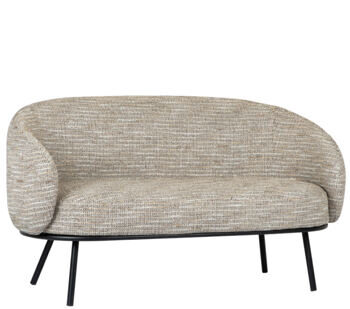 Design 2-Sitzer Sitzbank „Mars“ Beige Coco