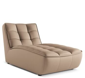 Echtleder Design Chaiselongue „Moni“