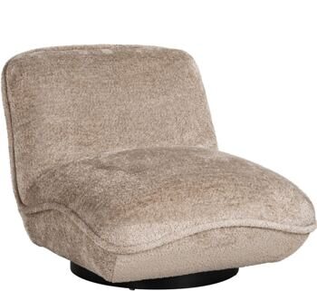 Swivel design armchair "Ophelia" Sheep Nature