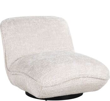 Swivel design armchair "Ophelia" Lovely Cream