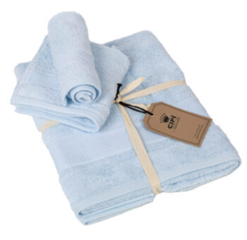 4-piece towel set Miami - Light blue