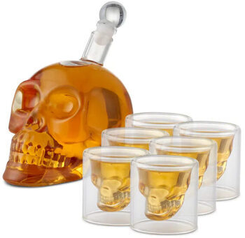 High quality "Skull Whisky" gift set