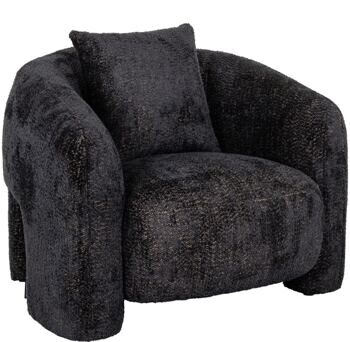 Design armchair "Milania" - Lovely Black