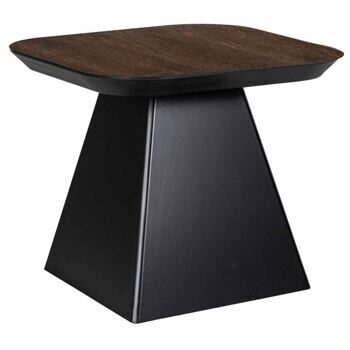 Design side table "Bonvoy" 50 x 50 cm, brown