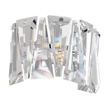 Crystal wall lamp "Puntes" silver