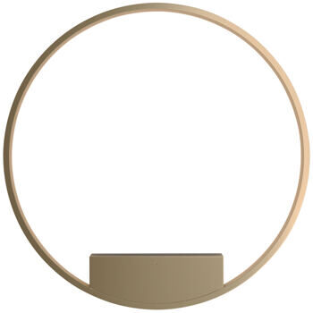 LED Design Wandlampe „Rim Gold“ Ø 80 cm