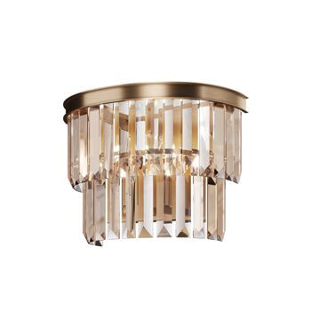 Exclusive "Revero" gold/amber wall lamp 33 x 24.5 cm