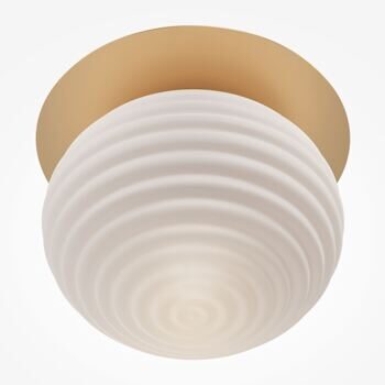 Design Deckenlampe „Reels“ Ø 30 cm, Weiss/Gold