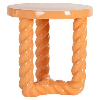 Design side table "Rosly" Orange, Ø 45 x 46 cm