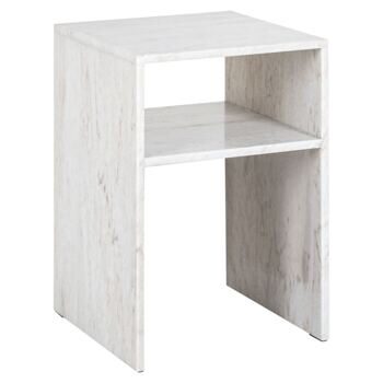 Marble design side table "Moran", 51.5 x 35.5 cm