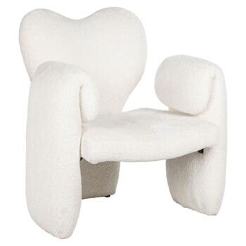 Design armchair "Didi" - White Sheep