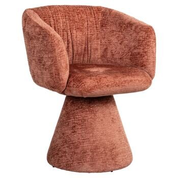 Swivel design armchair "Madeline", Blush