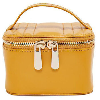 Echtleder Schmuckbox „Zip Jewellery Cube Maria“ Mustard