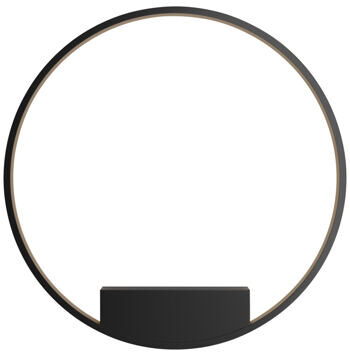 LED Design Wandlampe „Rim Black“ Ø 80 cm