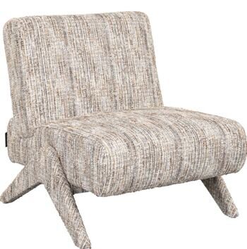 Design armchair "Arabella" - Greige Coco