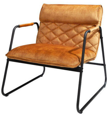 Retro Mustang Lounge Chair - Mustard Yellow