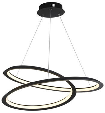 LED Design Pendellampe „Swirl“ - Schwarz