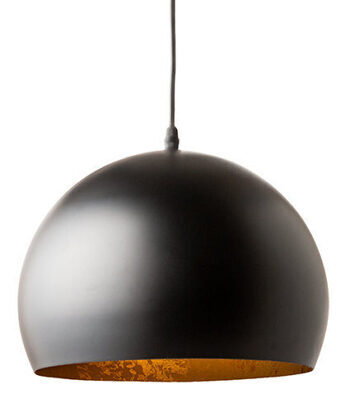 Hanging Lamp "Black Golden Bowl" - Ø 30 cm