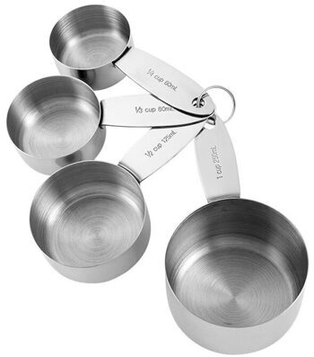 4-piece measuring cup set "Lawson" stainless steel