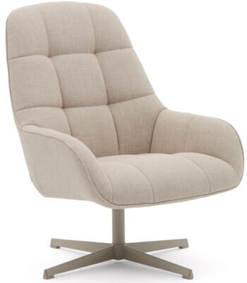 Swivel design armchair "Jaspo" Beige