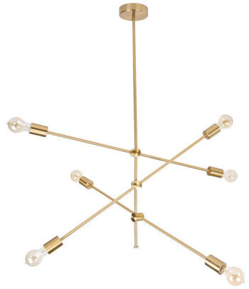 Variable hanging lamp "Variation" Ø 85 x 98-128 cm - Gold
