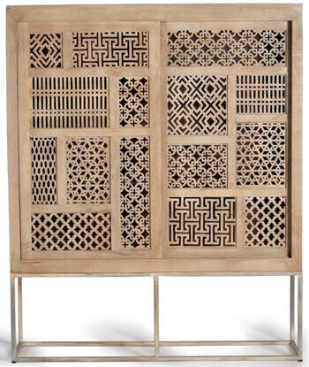 Handgefertigtes, massives Highboard „Style“, 170 x 140 cm