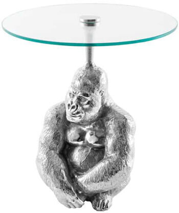 King Kong" side table, silver - Ø 45 / H 50 cm