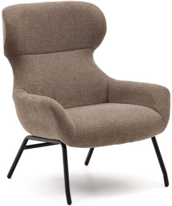 Design armchair "Belindo" chenille taupe